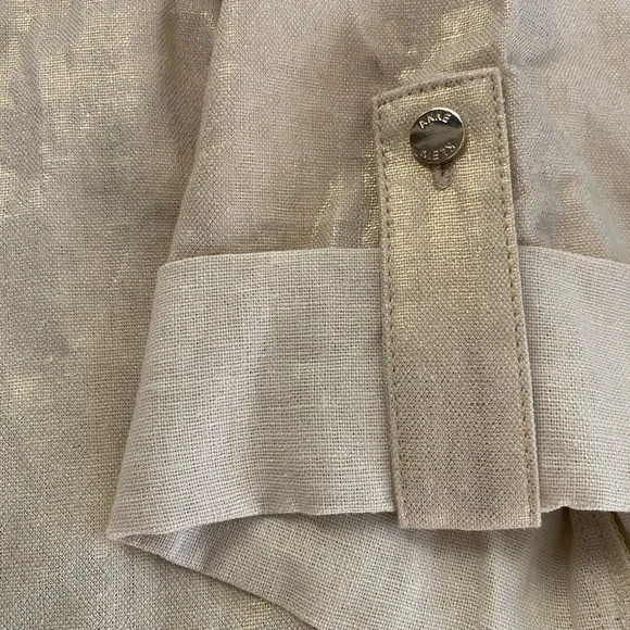 Shimmering Cream Blouse Anne Klein M - Picture 4 of 5